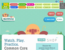 Tablet Screenshot of mathchimp.com